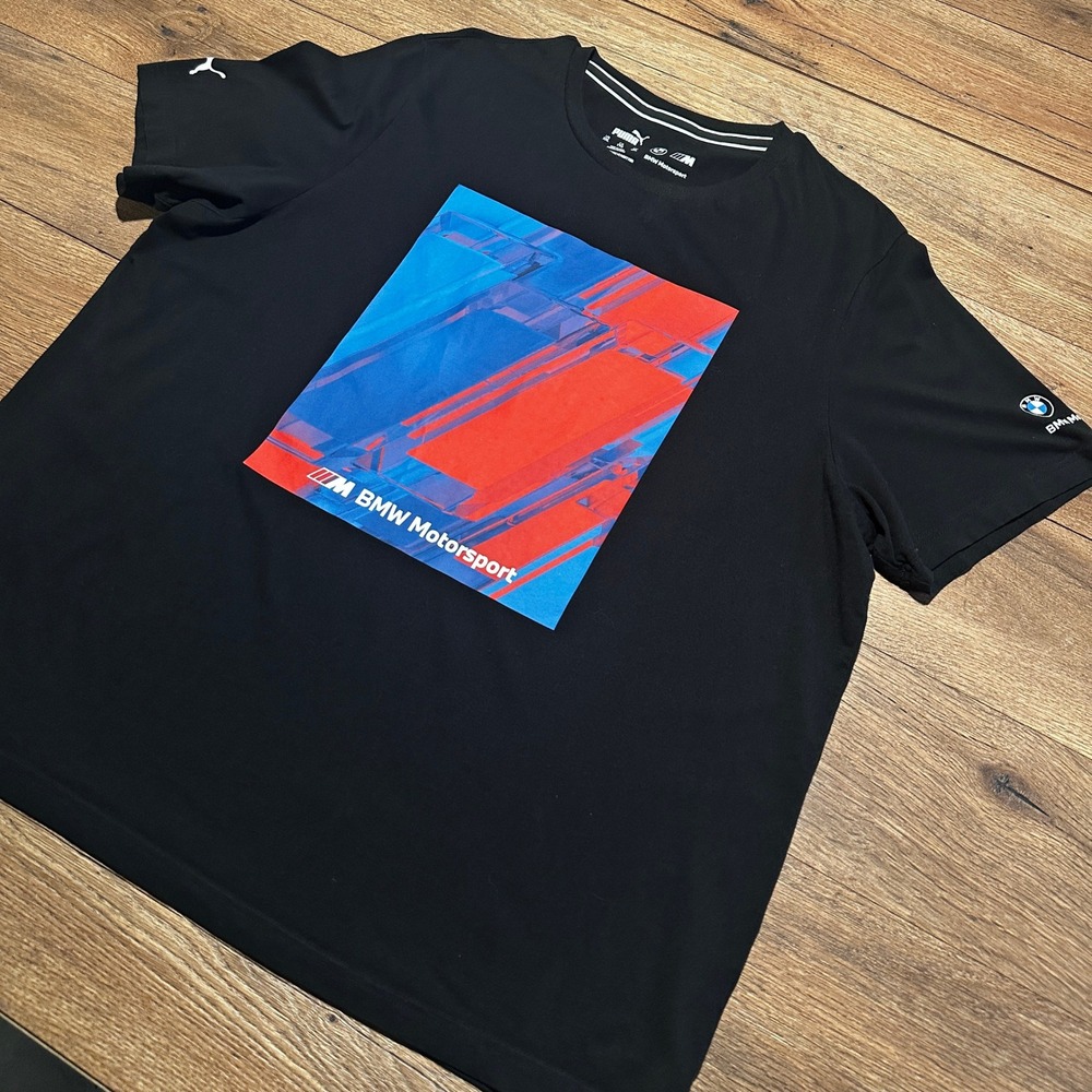 Puma Black BMW Motorsport Graphic T-Shirt Men XXL